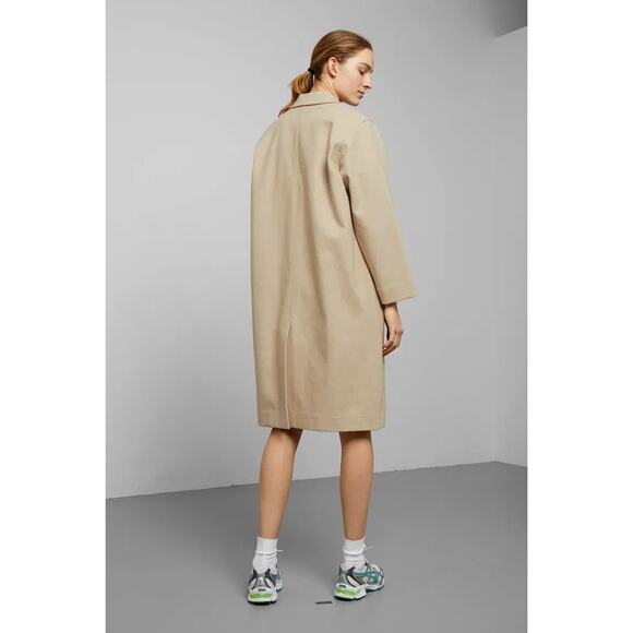 WEEKDAY Lond Linen Mix Coat - Picture 10 of 10